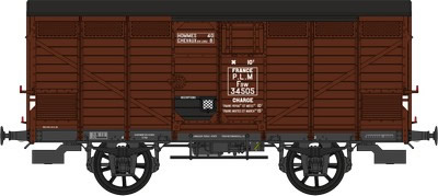 REE Modeles WB-295 - French Boxcar of the PLM